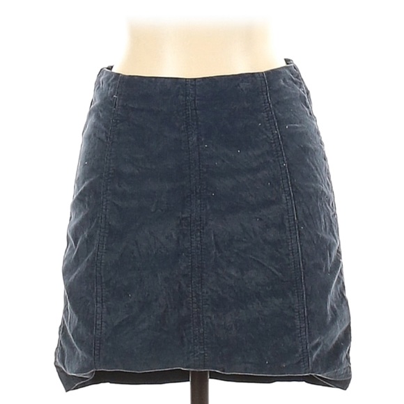 Free People Blue Mini Skirt - Picture 1 of 3